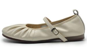 Повседневные туфли-лодочки на плоской подошве ARTMU, экрю