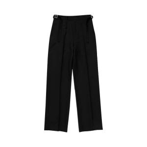 Брюки Alexander McQueen Wide Leg Trousers, Black