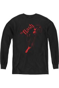 Футболка с длинным рукавом "Justice League of America Flash Darkness" для подростков Gildan, черный