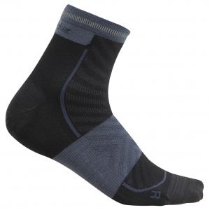 Носки для бега Icebreaker Merino Run+ Ultralight Mini, цвет Black/Graphite