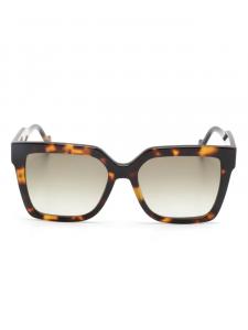 LIU JO солнцезащитные очки в квадратной оправе, коричневый