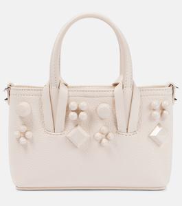 Сумка-тоут Cabata E/W из нано-кожи Christian Louboutin, бежевый