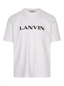 Футболка с вышитым логотипом Lanvin, белый