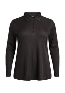 Поло Zizzi MIT LANGEN ÄRMELN, Black
