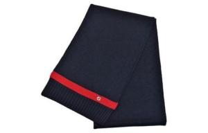 GUCCI Вязаный шарф мужской темно-синий