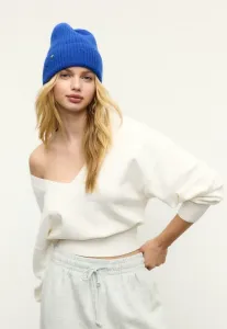 Джемпер с v-образным вырезом и рукавами «летучая мышь» Stradivarius, White