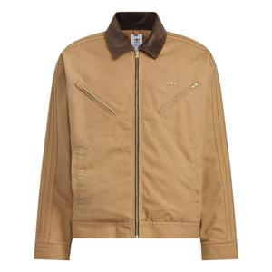 Пуховик Adidas Originals Мужской Пуховая Куртка Пустынный Коричневый/Золотой