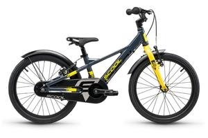 Детский велосипед S'cool XXlite EVO 18 1-Gang - 18 дюймов - Y-Form - 2025, цвет Grau|Dark Grey/Yellow