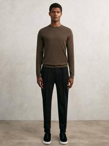 Повседневные брюки Premier Interlock с кулиской Reiss, Black