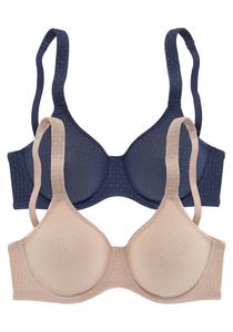 Бюстгальтер с косточками PETITE FLEUR T Shirt BH, цвет marine+toffee
