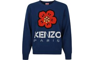 Свитер мужской Kenzo Boke Flower Intarsia-Knit, синий