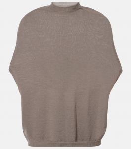 Шерстяной топ с высоким воротом Rick Owens, Dust