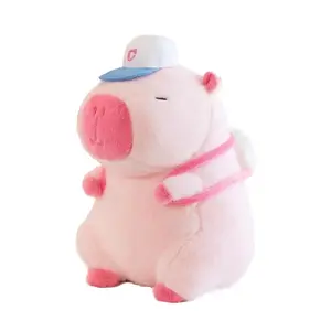 Abay Розовая спортивная капибара бейсбольные куклы плюшевая кукла высота 22см