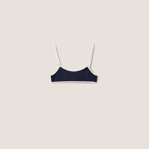 Технический сетчатый купальник Miu Miu, мультиколор