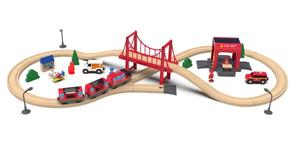Деревянный спасательный поезд (51 шт.) Krakpol