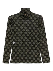 Топ с геометрическим принтом Siyu, черный