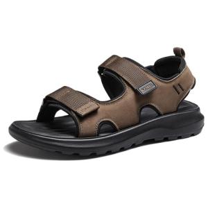 CAMEL Пляжные сандалии мужские чёрные/хаки, цвет Khaki