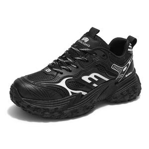 Низкие массивные кроссовки с амортизаторами, противоскользящими и износостойкими свойствами для мужчин BAKE, Black