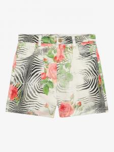 Шорты Roberto Cavalli Junior с графическим принтом, белый