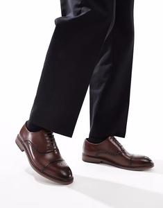 schuh Raven броги на шнуровке из коричневой кожи