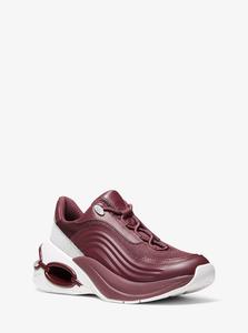 Кроссовки Toni Mixed-Media Trainer Michael Kors, Oxblood