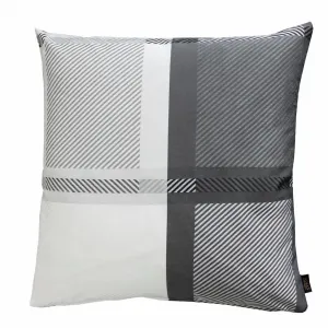 Декоративная подушка Nalon с чехлом и наполнителем, 1 штука Apelt, Grau/weiß/anthrazit + Ornamente