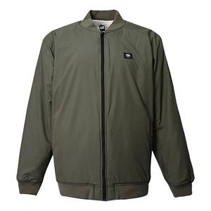 Куртка men's reversible lamb's wool long sleeves logo sports jacket military green Vans, зеленый