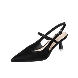 Туфли на тонком каблуке высотой 6,5 см, женские YAFEI XUANYU, Black