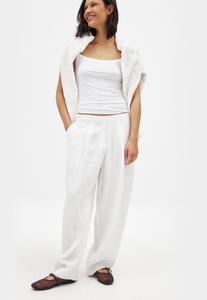 Брюки MID WAIST NA-KD, белый