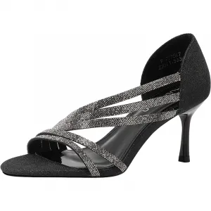 Mulinsen Женские сандалии на одной застежке черные, цвет Black