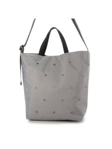 cachecache / Двусторонняя сумка через плечо из нейлона с вышивкой в горошек