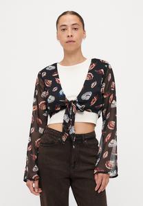 Блуза ONLASTA LIFE TIE ONLY Petite, черный