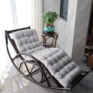 Jiajing Furniture Кресло-качалка из ротанга в китайском стиле с подушкой, цвет wine red