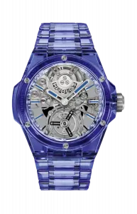 Часы big bang tourbillon integrated full blue sapphire limited edition Hublot