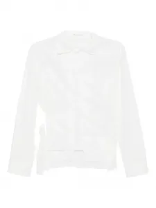 Многослойная хлопковая рубашка Yohji Yamamoto, белый