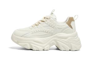 FOREVER 21 Женские кроссовки с низким верхом и массивной подошвой, устойчивые к истиранию, бежевого цвета