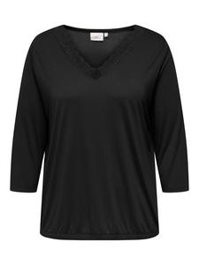 ONLY Carmakoma Лонгслив в черном цвете