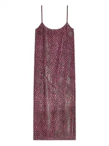 Платье миди в горох Dries Van Noten, розовый