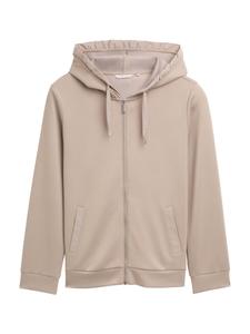 Толстовка с капюшоном на молнии Tom Tailor Women +, серо-коричневый