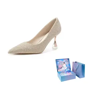 WUGUNIANG Женские туфли на высоком каблуке Шампань — светлая версия, цвет Champagne Light Edition