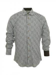 Клетчатая рубашка 420000-3253 зеленого цвета OS-Trachten