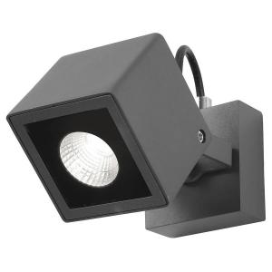 Уличный настенный светильник Nova Luce Focus, алюминий / прозрачное стекло - темно-серый