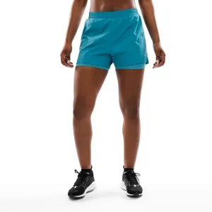 Женские спортивные шорты двойного слоя Gym-DoubleShorts-W Siroko, бирюзовый