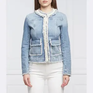 Джинсовая куртка классического кроя Liu Jo, синий