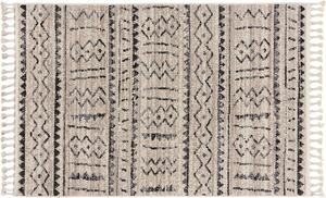 Ковер nuLOOM, 122 x 183 см, Akua Ethnic Bands Tassel, Ivory