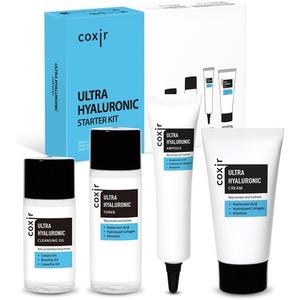 Набор Ultra Hyaluronic Starter Kit Cleansing Oil Toner Ampoule Cream Travel