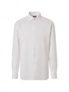 Рубашка в полоску Zegna, белый
