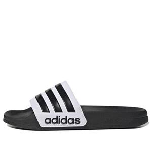Тапочки оригинальные adilette душевые слайды Adidas, белый