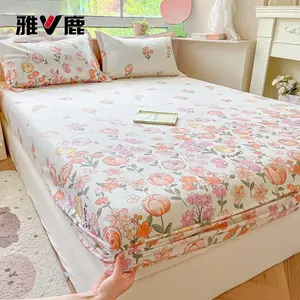 Yalu Простыня на резинке 180х200 см из 100% хлопка Nuoxi