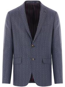 Блейзер с принтом пейсли ETRO, синий